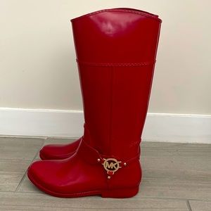 Michael Kors Red Rainboots!!!